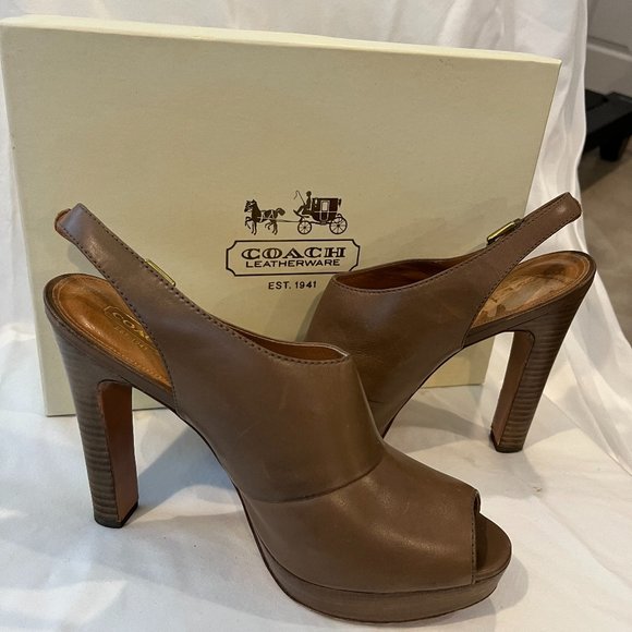 Coach Milk Chocolate Color, Brina Heels - Picture 4 of 4